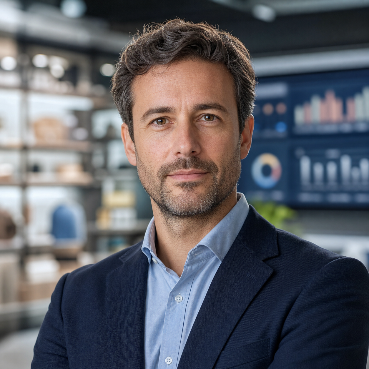 Composite retail strategist generated composite portrait